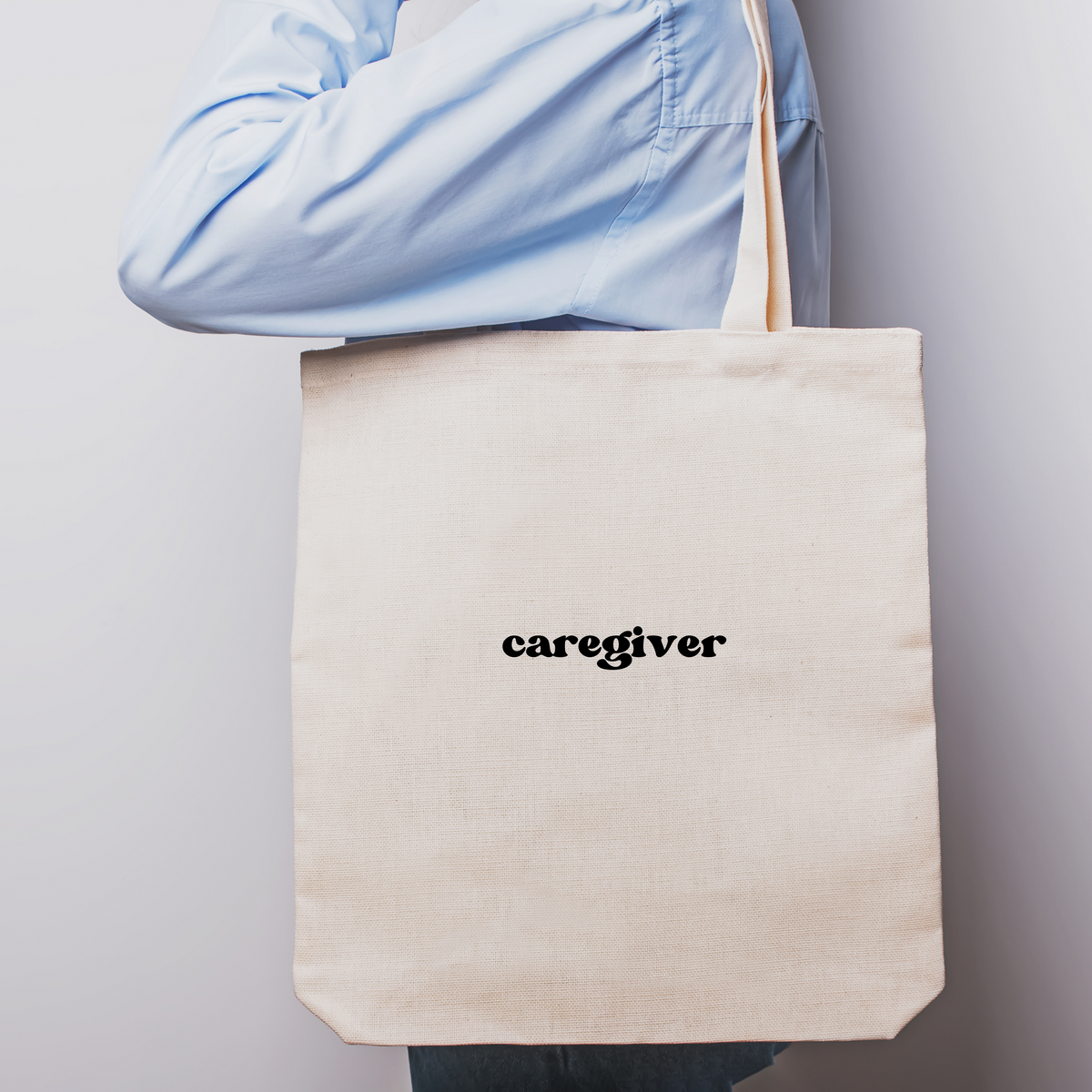 Caregiver Rainbow Tote Bag
