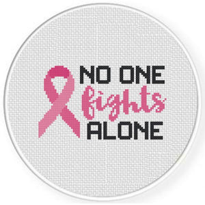 No One Fights Alone PDF Cross Stitch Pattern