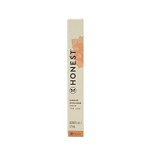 Honest Beauty Liquid Eyeliner Vegan Smudge Flake Transfer Proof Carbon Free Silicone Free Cruelty Free Ophthalmologist Tested 0.058 fl. oz, Black