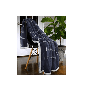Get Well Gift Blanket (Navy Blue)
