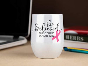 Glitter White Tumbler