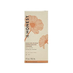 Honest Beauty Magic Gel-to-Milk Cleanser with Pink Kaolin Clay & Water | EWG Certified + Dermatologist & Ophthalmologist tested & Cruelty Free | 4 fl. oz.
