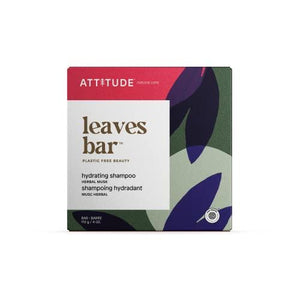 ATTITUDE Hair Shampoo Bar, EWG Verified and Plastic-free Beauty Care, Vegan and Cruelty-free, Hydrating, Herbal Musk, 4 Oz