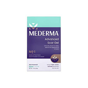 Mederma Advanced Scar Gel 1x Daily Reduces The Appearance Of Old New Scars #1 Doctor Pharmacist Recommended Brand for Scars 1.76oz, Clear, 50 grams