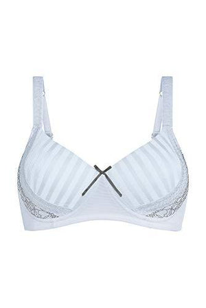 Bra -Amoena Women's Evelina Padded Wire-Free Pocketed Mastectomy , Blue, 42C