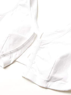 Amoena Frances Front-closure Leisure, White, L A B 40 42 US