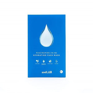 andLAB Niacinamide 2% + B5 Hydrating Face Mask | EWG Verfied | Hyaluronic Acid + Aquaxyl | Vitamin B5