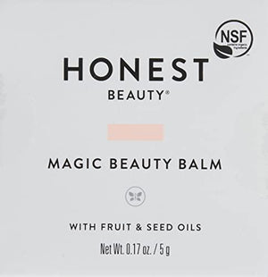 Honest Beauty Magic Beauty Balm with Fruit & Seed Oils, Multi-Purpose| EWG Certified + Dermatologist & Ophthalmologist tested + Hypoallergenic & Cruelty Free | 0.17 Ounce