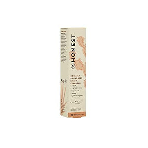 Honest Beauty Honestly Bright Eyes Tinted Eye Cream, Sandstone with Hyaluronic Acid + Squalene| EWG Certified + Dermatologist Tested & Vegan + Cruelty Free | 0.5 fl. oz.