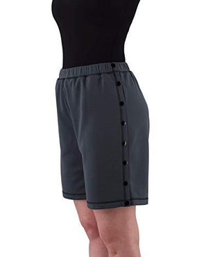 Post Surgery Tearaway Shorts - Men's - Women's - Unisex Sizing Black Large