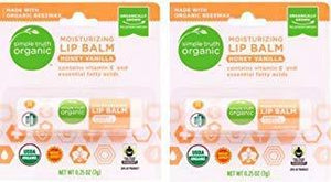 Simple Truth Organic Moisturizing Lip Balm - Vanilla Honey (Pack of 2)