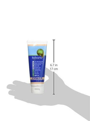 Green Screen Organic Sunscreen Zinc Oxide SPF 31 Tinted Neutral - Soy-Free - Vegan - Gluten-Free - 8oz/230g As 2x4oz