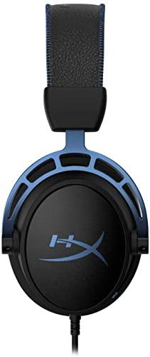 HyperX Cloud Alpha S - PC Gaming Headset, 7.1 Surround Sound, Adjustable Bass, Dual Chamber Drivers, Chat Mixer, Breathable Leatherette, Memory Foam, and Noise Cancelling Microphone - Blue