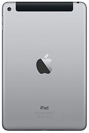 Apple iPad Mini 4, 128GB, Space Gray - WiFi + Cellular (Renewed)