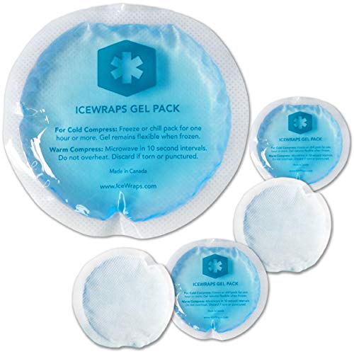 Round Reusable Gel Ice Packs with Cloth Backing