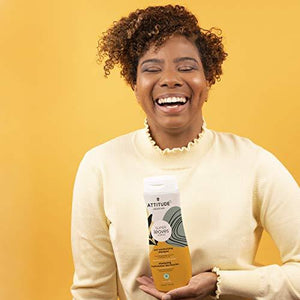 ATTITUDE Hair Shampoo, EWG Verified, Plant- and Mineral-Based Ingredients, Vegan and Cruelty-free Beauty and Personal Care Products, Wavy and Curly, Sweet Tropical, 16 Fl Oz