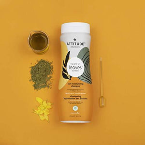 ATTITUDE Hair Shampoo, EWG Verified, Plant- and Mineral-Based Ingredients, Vegan and Cruelty-free Beauty and Personal Care Products, Wavy and Curly, Sweet Tropical, 16 Fl Oz