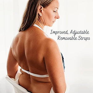 TrueSooth Post Breast Surgery Recovery Hot Cold Breast Therapy Packs, with Bra Straps. 4 Reusable Gel Heat / Ice Packs for Mastectomy Recovery, Lumpectomy, Breast Augmentation, Reduction or Implants