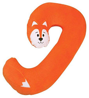 Leachco Snoogle Jr. - Luxuriously Soft Plush Fox with Zippered Removable Cover – The Snuggle, Cuddle, Animal Body Pillow for Kids