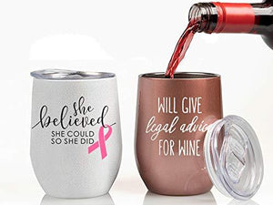 Glitter White Tumbler