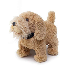 Meva Kids Walking and Barking Puppy Dog Toy Pet with Remote Control Leash (Brown)