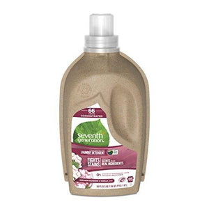 Seventh Generation Concentrated Liquid Laundry Detergent, Geranium Blossoms and Vanilla, 66 loads, 50 oz