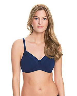 Royce Lingerie Women's Caress Maisie Bilateral Pocketed Mastectomy Bra, Navy, 36C