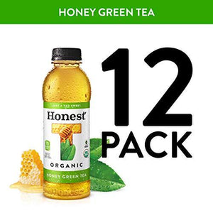 Honest Tea Organic Fair Trade Honey Green Gluten Free, 16.9 Fl. Oz, 12 Pack