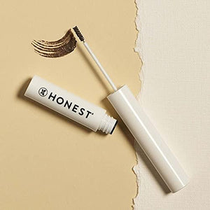 Honest Beauty Honestly Healthy Brow Gel, Clear with Castor Oil, Plant Derived Proteins, Silicone Free, Vegan, 0.05 Fl Oz