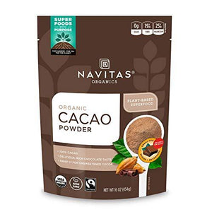 Navitas Organics Cacao Powder, 16oz. Bag, 30 Servings