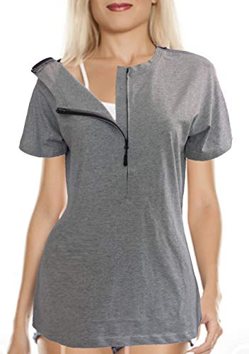 Women's Easy Port Access Chemo Shirts (X-Large)