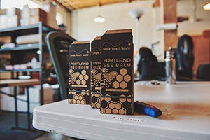 Portland Bee Balm All Natural Handmade Beeswax Based Unscented 3 Tube Pack