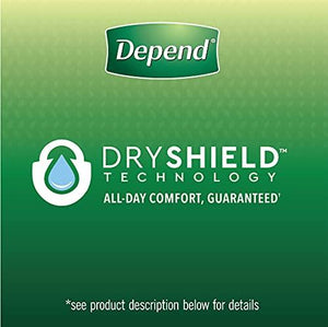 Depend Fit-Flex Adult Incontinence Underwear Men, Maximum Absorbency, Small/Medium, Grey, 80 Count