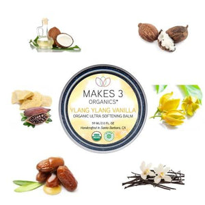 Makes 3 Organics Organic Ylang Ylang Hand Balm, Vanilla, 1.8 Fluid Ounce