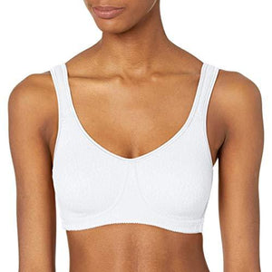 Bra - Amoena Women's Mona Wire Free Pocketed Mastectomy, 36B, White