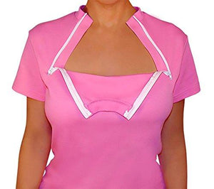 Comfy Women's Long Sleeve Chemo Port Access Shirts (Large)