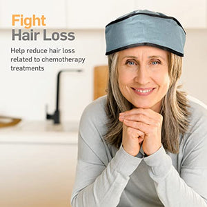 NatraCure Chemotherapy Cooling Gel Ice Cap - May Help Reduce Hair Loss from Cancer Treatments - Advanced Cold Therapy Beanie Hat for Chemo - 762-00NC1