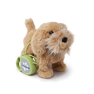 Meva Kids Walking and Barking Puppy Dog Toy Pet with Remote Control Leash (Brown)