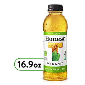 Honest Tea Organic Fair Trade Honey Green Gluten Free, 16.9 Fl. Oz, 12 Pack