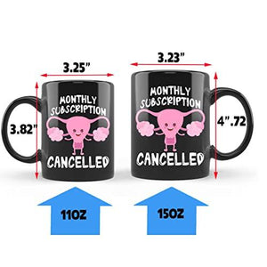 Funny Hysterectomy Gifts For Women, Uterus Mug, Post Hysterectomy mug, Get Well Mug for Women After Hysterectomy Surgery (Hyster-Black)