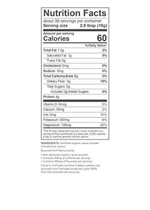 Navitas Organics Cacao Powder, 16oz. Bag, 30 Servings