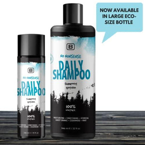 BOYZZ ONLY Black on White No Nonsense Daily Shampoo- Vegan and biodegradable