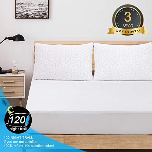 Lisenwood Foam Bed Wedge Pillow Set - Reading Pillow & Back Support Wedge  Pillow for Sleeping - 2 Separated Sit Up Pillows for Bed - Angled Bed