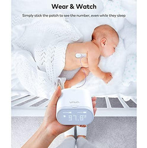 VAVA Smart Baby Thermometer for Kids & Adults, Real-Time Continuous Monitoring Thermometer with Fever Alarm, 24H Battery Life, Wearable Armpit Fever Monitor