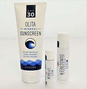 Olita: Mineral SunStick - SPF 30 Mineral Sunscreen - .6 oz - No Fragrance - Reef Safe - Broad Spectrum, Chemical Free - All-Natural, Organic, Zinc Sunblock - Water-Resistant