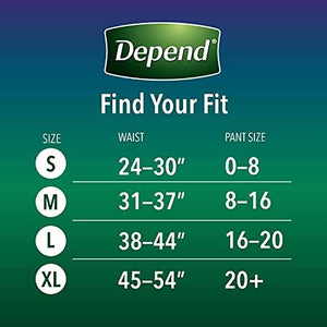 Depend Night Defense Adult Incontinence Underwear for Women, Disposable, Overnight, Large, Blush, 56 Count (4 Packs of 14) (Packaging May Vary)