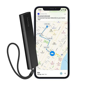 Invoxia Cellular GPS Tracker - Vehicle, Car, Motorcycle, Bike, Senior, Kid, Belongings - Up to 4 Month Battery Life - Free 2 Year Subscription - Built-in SIM - Real-time Anti-theft Alerts - 4G LTE-M