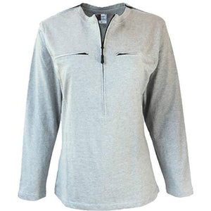 Easy Port Access Chemo Shirt - Best Gift for Cancer Patients (Large, Grey)