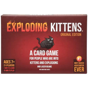 Exploding Kittens Original Edition - Card Games for Adults Teens & Kids - Fun Family Games - A Russian Roulette Card Game - 15 Min, Ages 7+, 2-5 Players