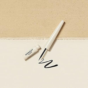 Honest Beauty Liquid Eyeliner Vegan Smudge Flake Transfer Proof Carbon Free Silicone Free Cruelty Free Ophthalmologist Tested 0.058 fl. oz, Black